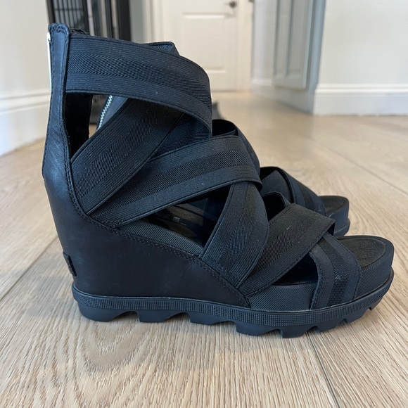 Joanie™ II Leather Wedge Heeled Sandal Sorel Size 8 - Picture 7 of 8